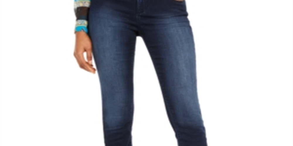 INC International Concepts Women's Finity Skinny Jeans Blue Size 4 Petite