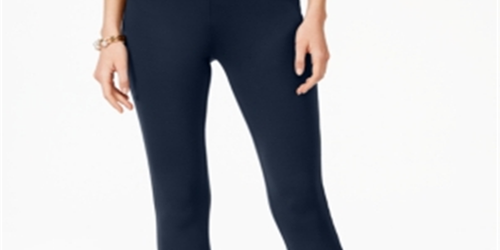 INC International Concepts Women's Seamless Leggings -Blue Size 16P
