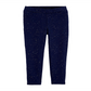 Carters Girl's French Terry Jeggings Blue Size 3T