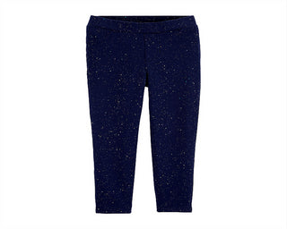 Carters Girl's French Terry Jeggings Blue Size 3T