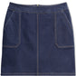 Charter Club Women's Riviera Denim Skirt Blue Size 6