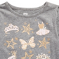 Epic Threads Little Girl's Ballet Crown Long Sleeve T-Shirt Gray Size 6