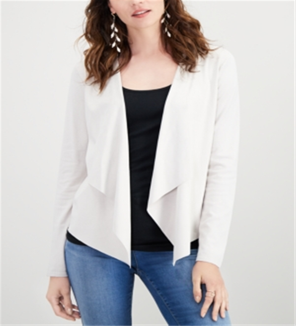 Inc International Concepts Women's Petite Moleskin Cardigan Beige Size Petite Medium