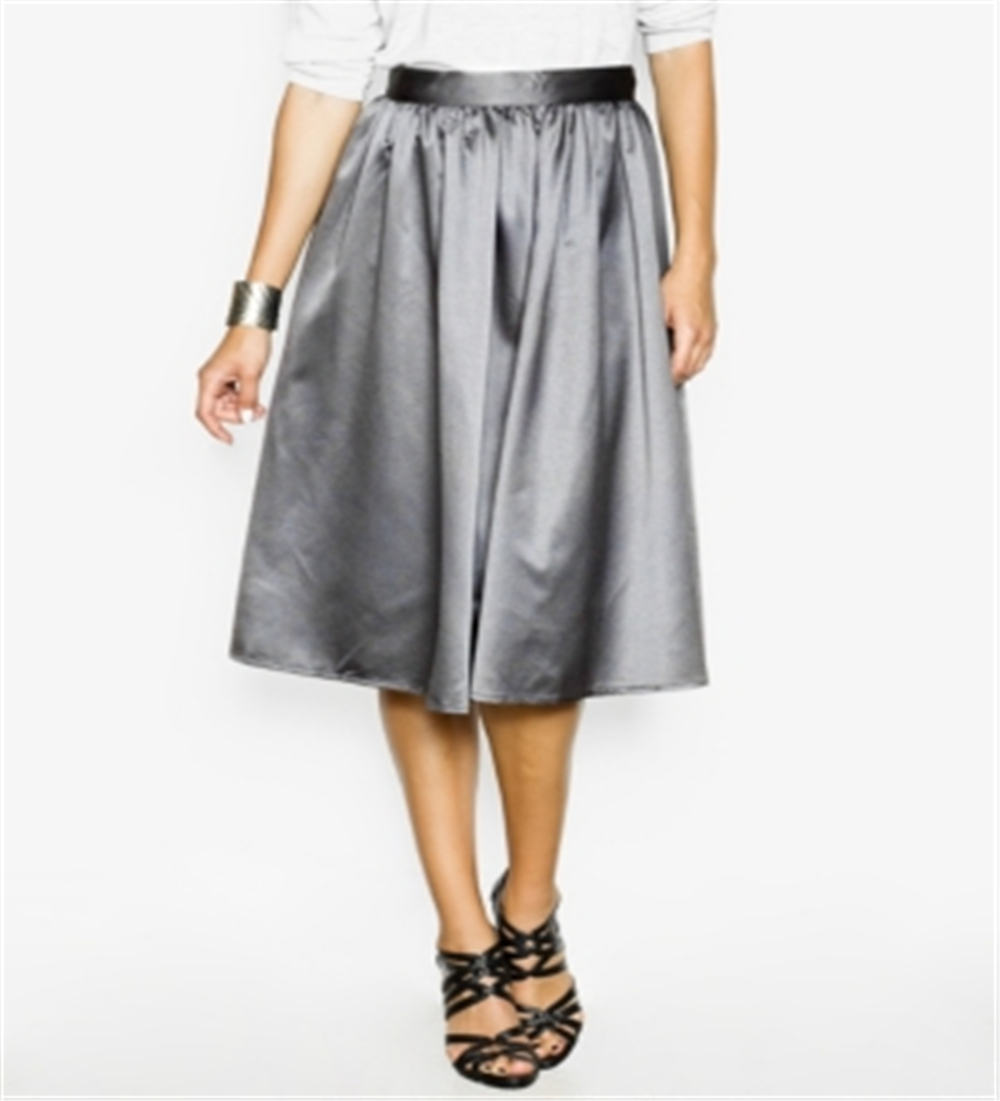 Pink Martini Women's Ballroom Blitz Skirt Silver Size 54