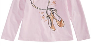 Epic Threads Little Girl's Ballet Slippers T-Shirt Pink Size 6X