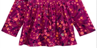 First Impressions Toddler Girl's Cotton Floral Print Tunic Purple Size 2T