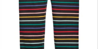 First Impressions Toddler Girls Rainbow Stripe Leggings Black Size 2T