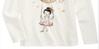 Epic Threads Toddler Girl's Moon Girl T-Shirt White Size 2T