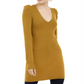 Inc International Concepts Women's Puff-Sleeve Sweater Tunic - India Gold Yellow Size M