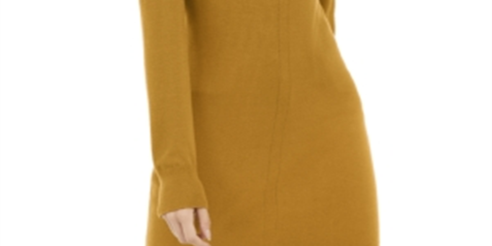 Inc International Concepts Women's Puff-Sleeve Sweater Tunic - India Gold Yellow Size M