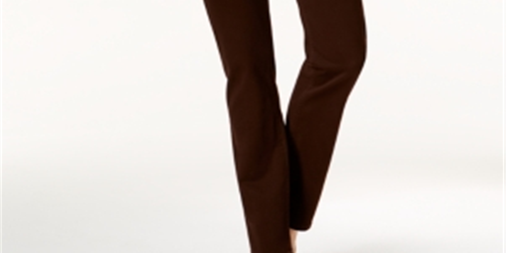 Charter Club Women's Lexington Straight Leg Jeans Brown Size 4