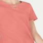 Karen Scott Women's Cotton Studded Keyhole Top Orange Size Petite XL