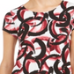Alfani Women's Printed T-Shirt Wine Size M