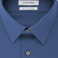 Calvin Klein Men's Slim Fit Stretch Flex Collar Dress Shirt Blue Size 17x32-33-XL