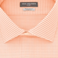 Van Heusen Men's Regular Fit Flex Button Down Shirt Orange Size 18x36-37-XXL