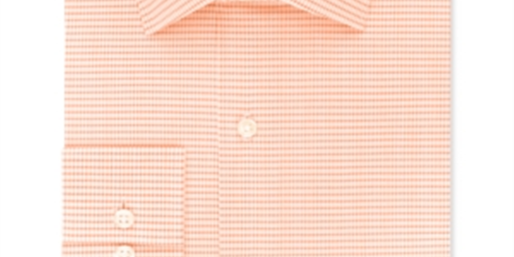 Van Heusen Men's Regular Fit Flex Button Down Shirt Orange Size 18x36-37-XXL