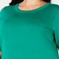 Charter Club Women's  Plus Size Short-Sleeve Sweater Killala Green Size 0X