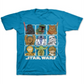 Star Wars Little Boys Squares T-Shirt Turquoise 5