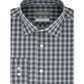 Michael Kors Men's  Airsoft Performance Stretch Check Dress Shirt Rock Gray Size 16.5X34-35