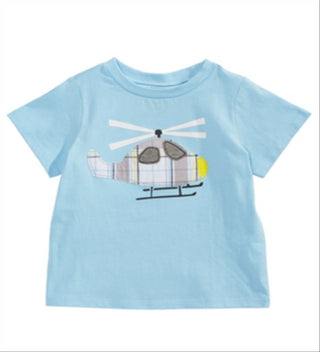 First Impressions Baby Boys Cotton Helicopter T-Shirt Size 3-6 Months Blue Size 3-6 Months