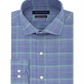 Tommy Hilfiger Men's THFlex Supima Performance Stretch  Check Dress Shirt Blue Size 15.5X32-33