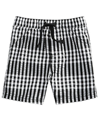 First Impressions Baby Boys Gingham Shorts Black Size 3-6 Months