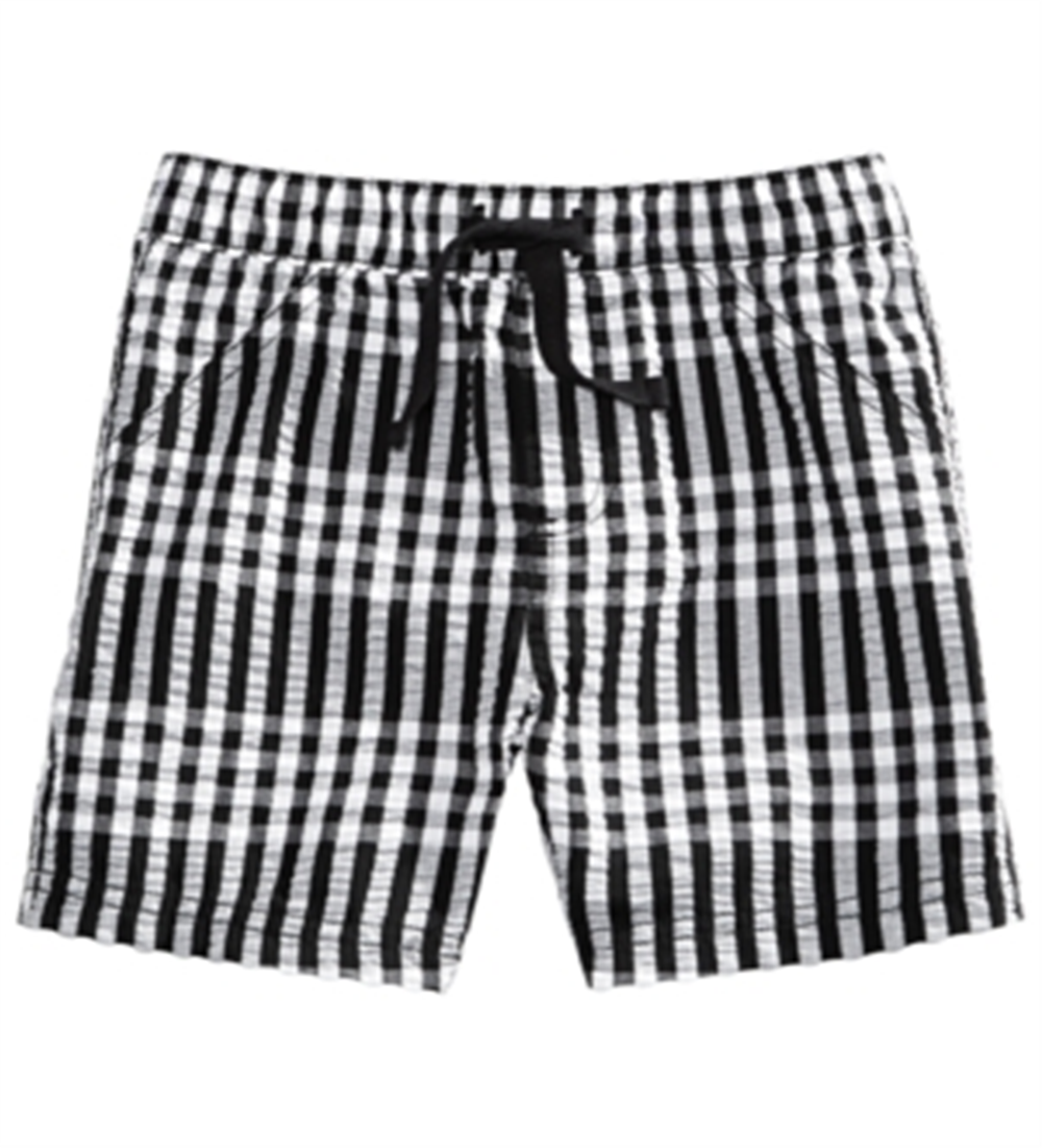 First Impressions Baby Boys Gingham Shorts Black Size 3-6 Months