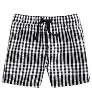 First Impressions Baby Boys Gingham Shorts Black Size 3-6 Months