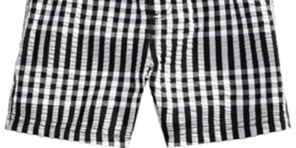 First Impressions Baby Boys Gingham Shorts Black Size 3-6 Months