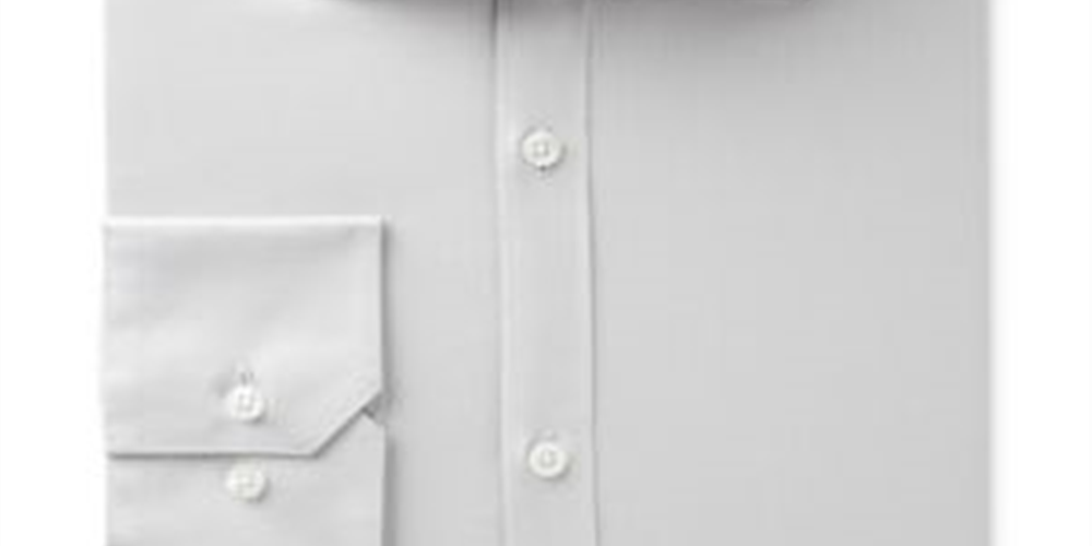 Vince Camuto Men's Slim-Fit Comfort Stretch Solid Dress Shirt  Gray Size 15.5X34-35