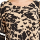 Alfani Women's Plus Animal Print Top Black Size 3X