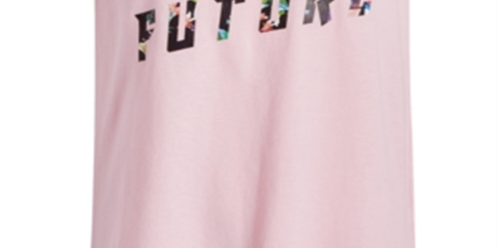 Ideology Big Girl's Keyhole Cutout Graphic Print T-Shirt Pink Size Medium