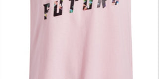 Ideology Big Girl's Keyhole Cutout Graphic Print T-Shirt Pink Size Medium