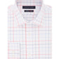 Tommy Hilfiger Men's Fitted Flex Stretch Moisture Wicking Check Dress Shirt Red Size L