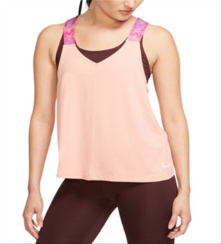 Nike Women's Future Femme Elastika Tank Pink Size XS