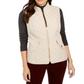 Charter Club Women's Quilted Stand-Collar Vest  Sedona Dust  Size XL