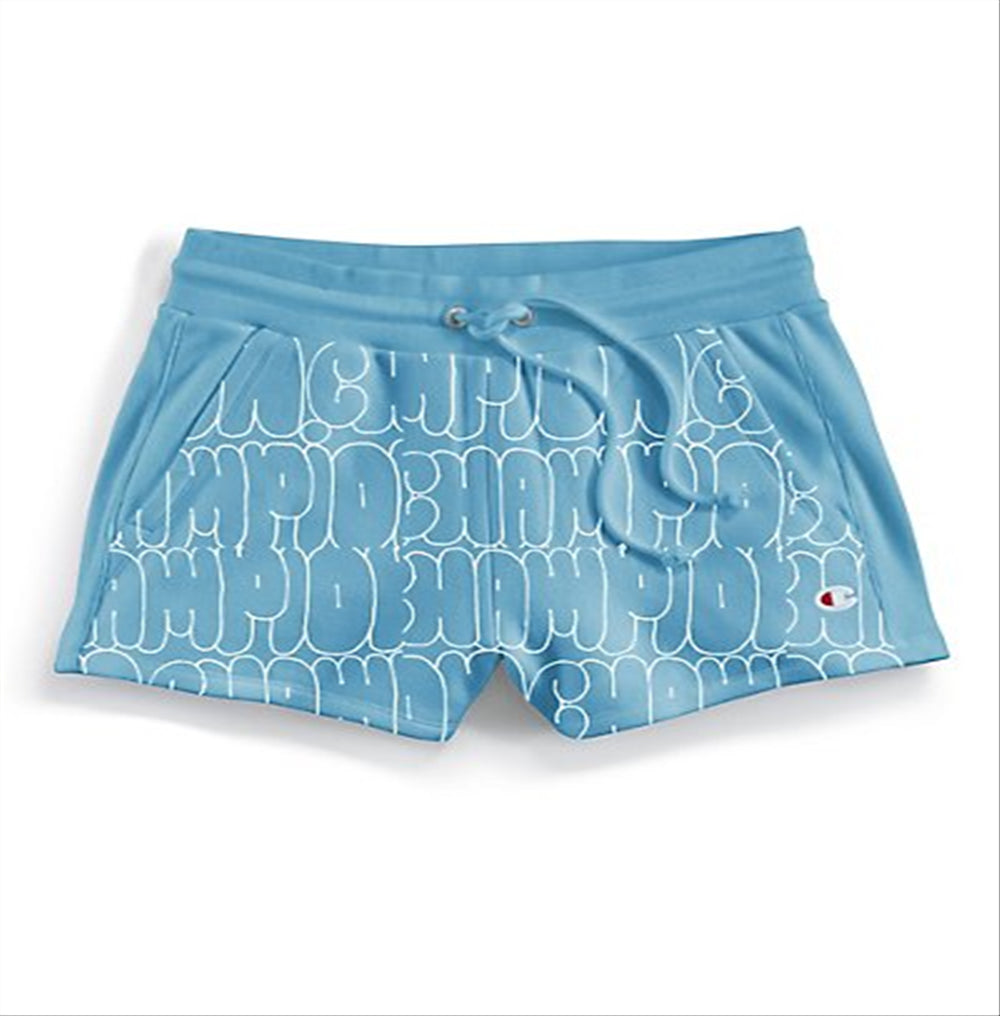 Champion Women's Practice Fitness Shorts Blue Size S