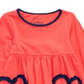First Impressions Toddler Girls  Heart Tunic  Orange Coral  Size 2T