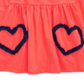 First Impressions Toddler Girls  Heart Tunic  Orange Coral  Size 2T