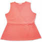 Charter Club Women's Cotton V-Neck Wrap Top  Pink Size Small