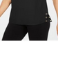 JM Collection Women's Grommet-Trim Top  Black Size Small