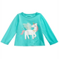 First Impressions Baby Girl's Unicorn Print Cotton T-Shirt Green Size 18 MOS
