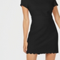 Maison Jules Women's Scalloped Sheath Dress Black Size 12