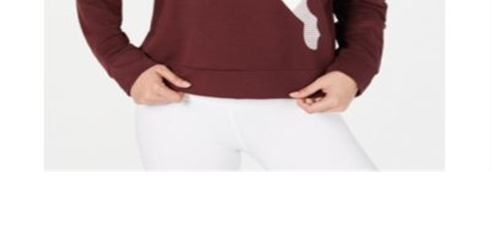 Puma Women's Logo Training Hoodie Purple Size Small