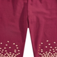 Epic Threads Little Girl's Glitter Knee Leggings Red Size 5