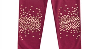 Epic Threads Little Girl's Glitter Knee Leggings Red Size 5