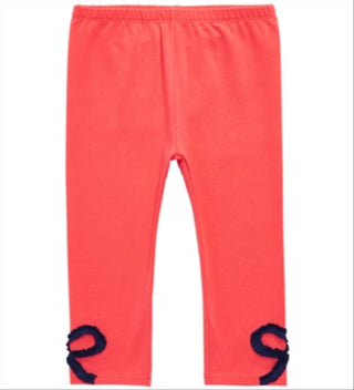 First Impressions Baby Girl's Bow Trim Leggings Orange Size 12 MOS