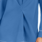 Alfani Women's Contrast Trim V Neck Tunic Top Blue Size Medium