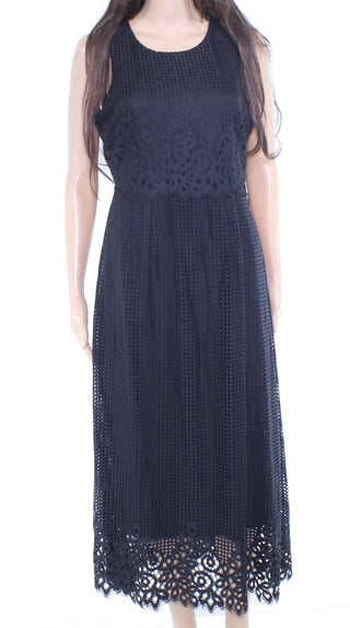 Alfani Women's Lace Midi Dress Navy Size 10