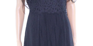 Alfani Women's Lace Midi Dress Navy Size 10